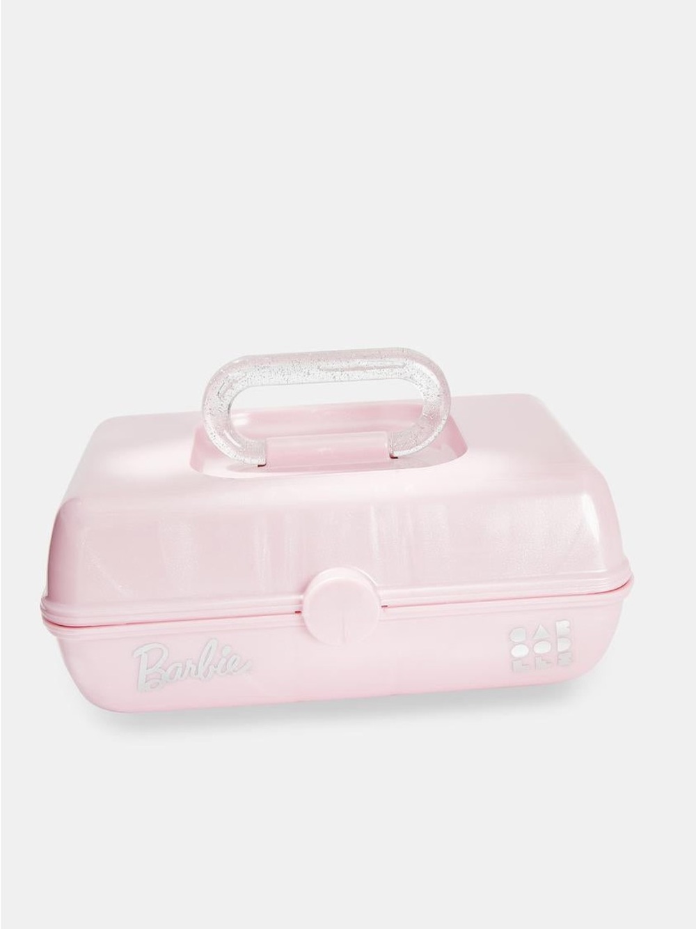 Barbie X Caboodles Light Pink Glitter-Handle Bath & Body Storage Case